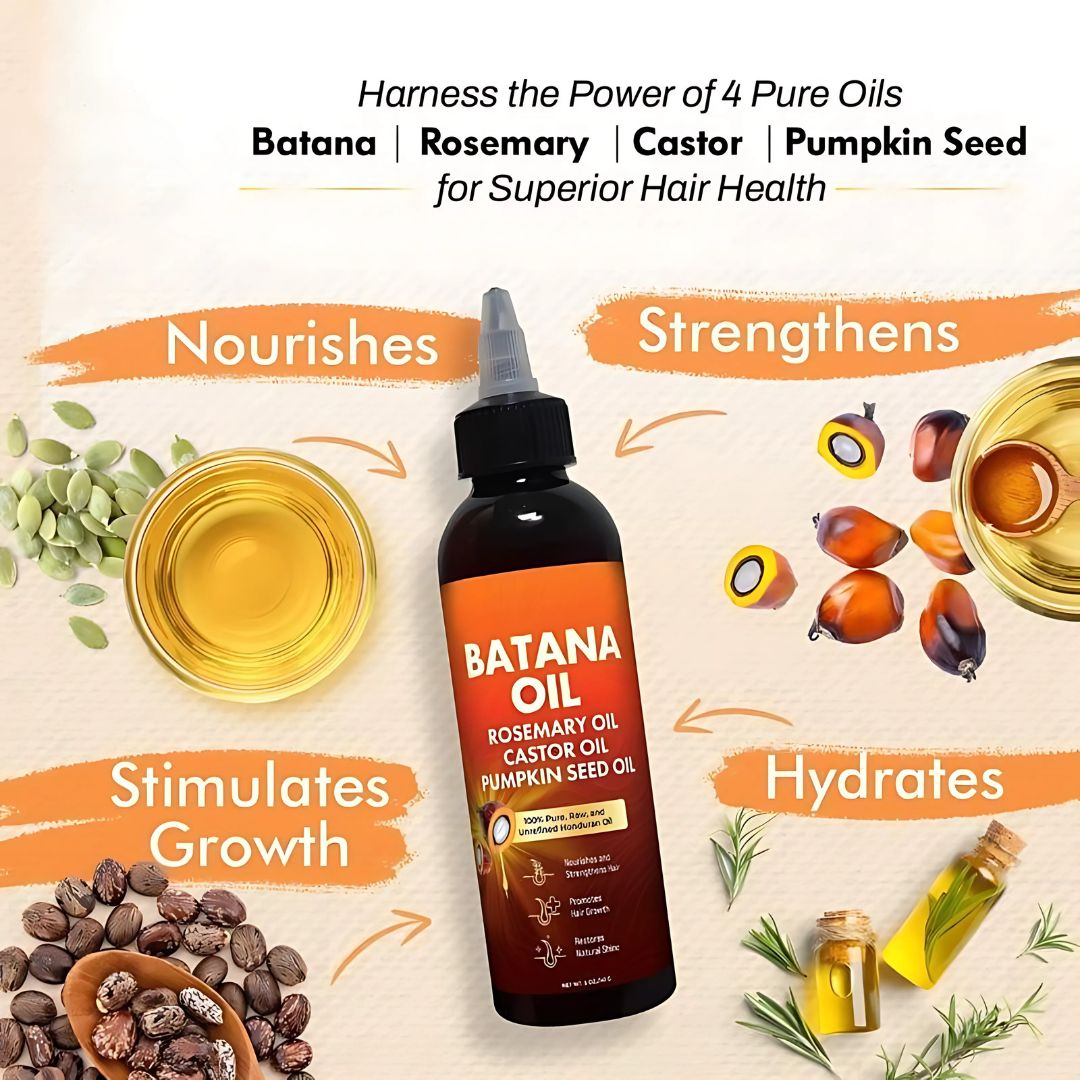 4 in 1 Batana Hair & Beard Oil