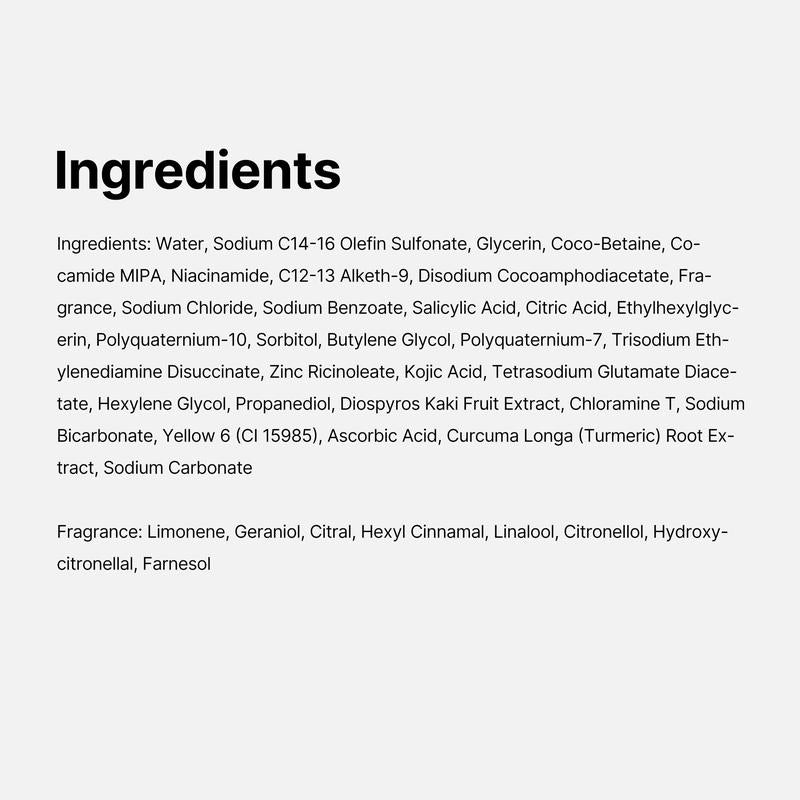 Kojic Acid Turmeric Vita Brightening Body Wash