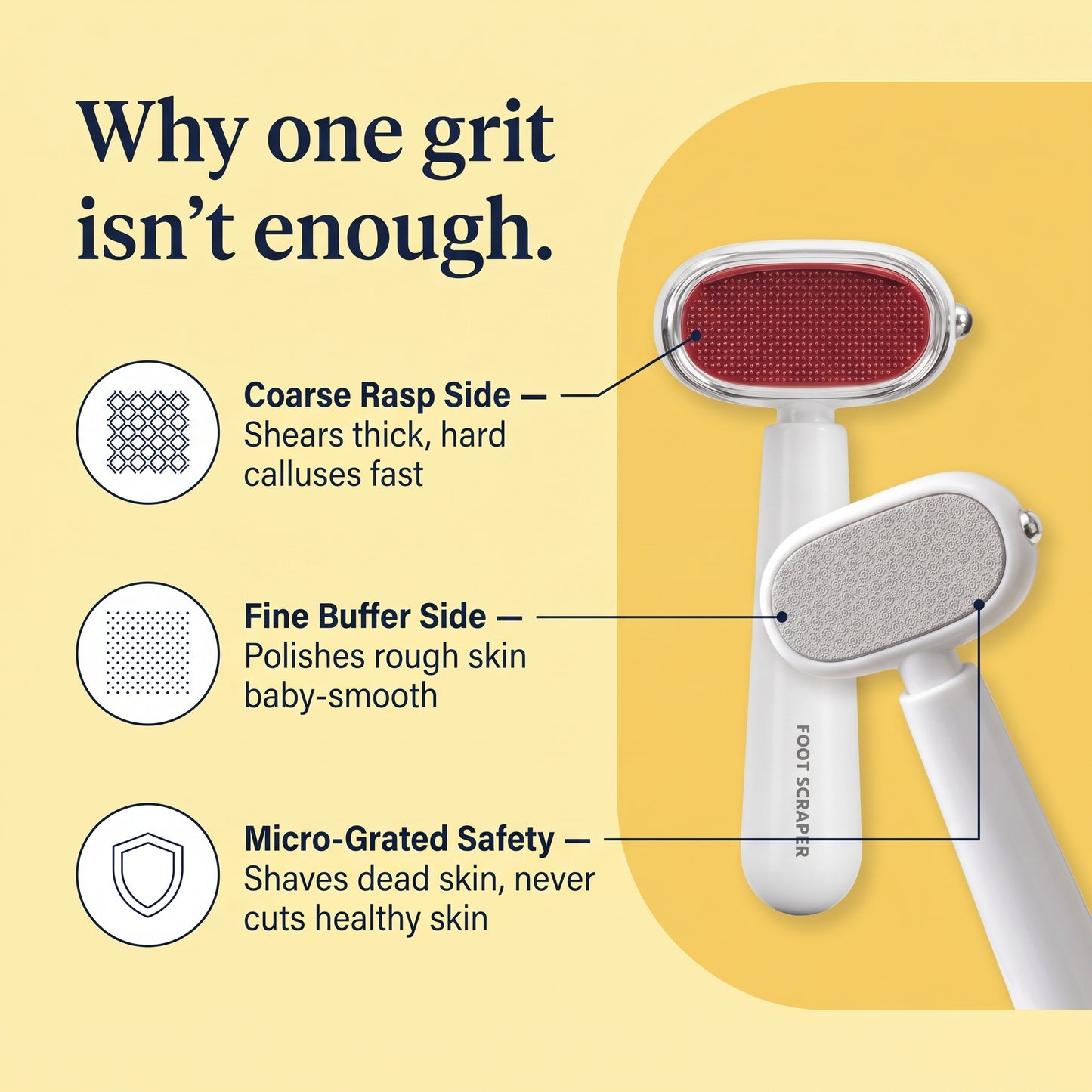 Dual‑Sided Foot Callus Remover