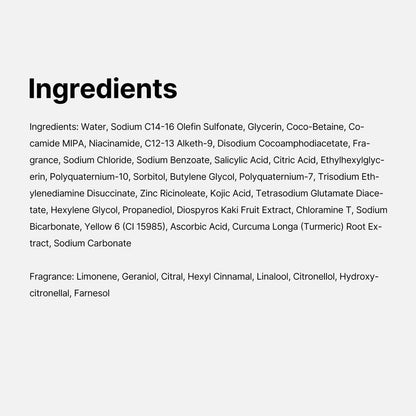 Kojic Acid Turmeric Vita Brightening Body Wash
